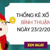 Thống kê xổ số Bình Thuận ngày 23/2/2023 thứ 5 hôm nay